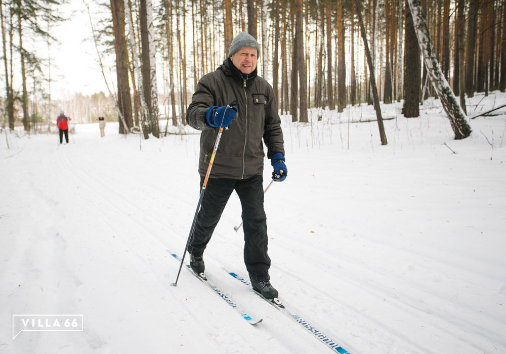 Открытие лыжни в коттеджном поселке "Заповедник" №4