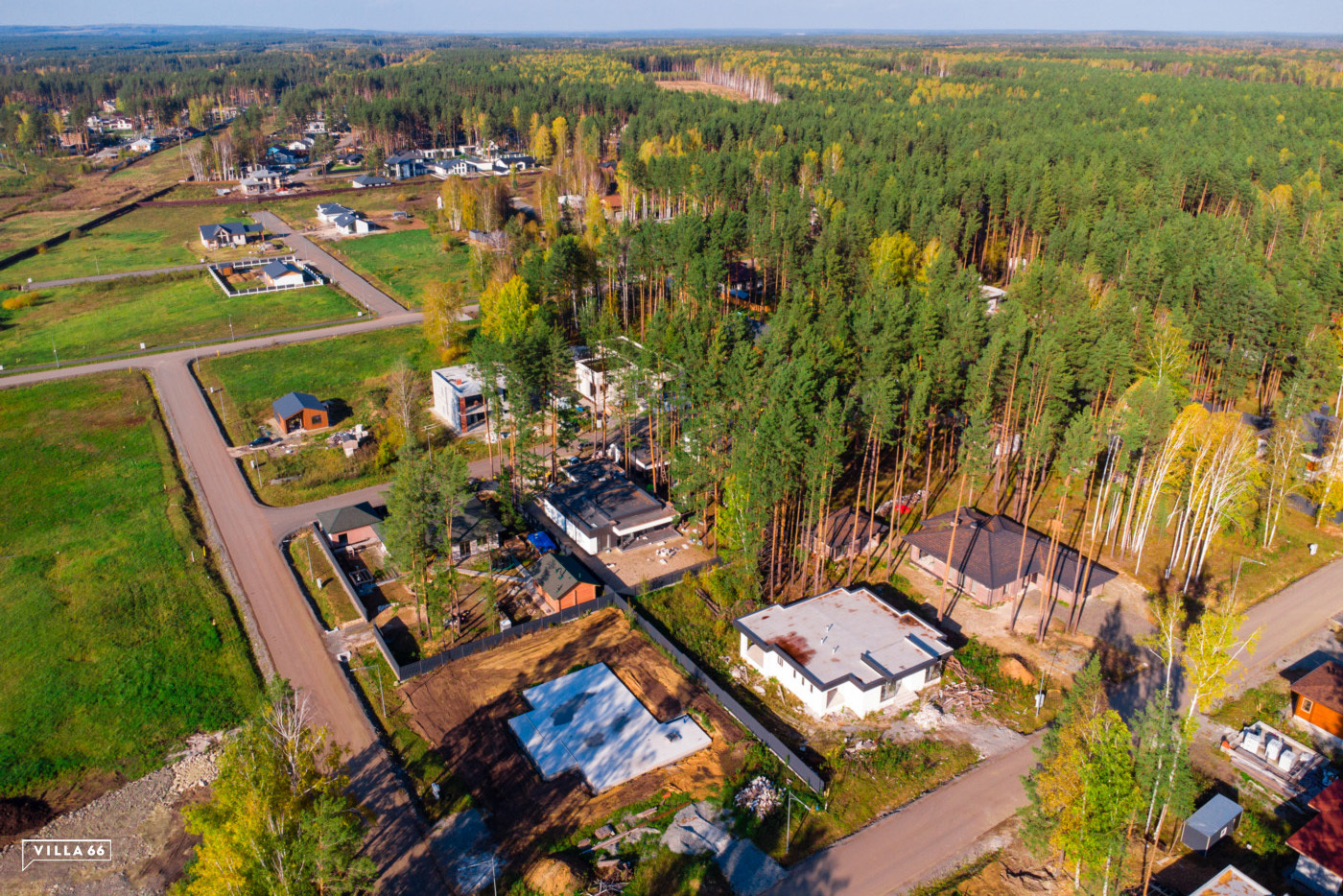 Панорама коттеджного поселка Амур