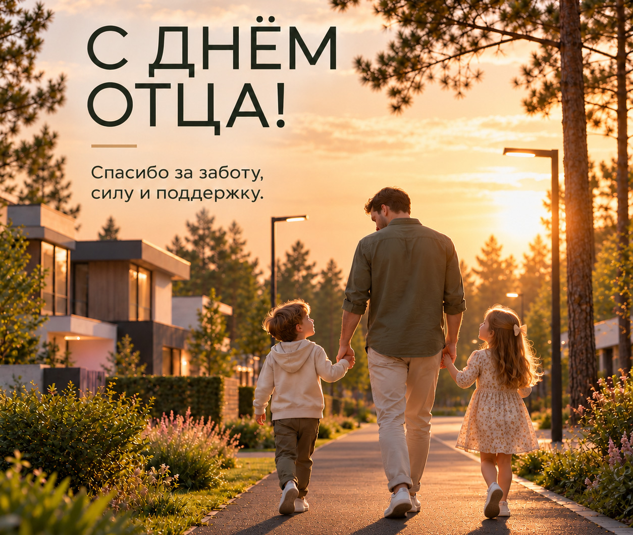 С Днём отца! Поздравляем самых надёжных, мудрых и любящих пап! №1