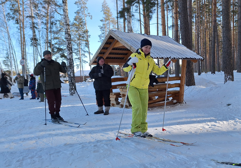 В «Заповеднике» открыта централизованная лыжня №1
