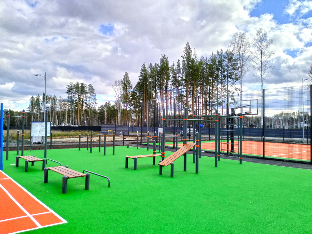 В «Заповеднике» построен спортивно-игровой комплекс №1