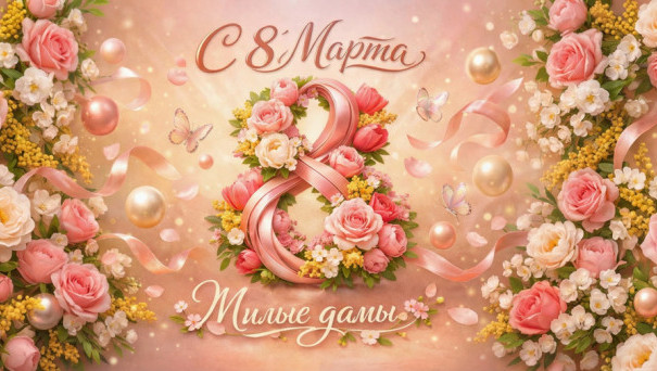 Милые дамы, с 8 Марта!