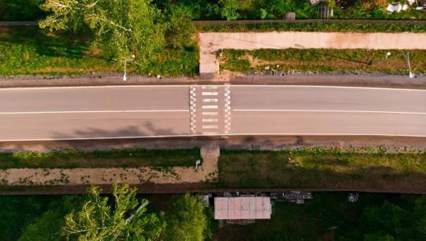 Разметка на дорогах «Заповедника»