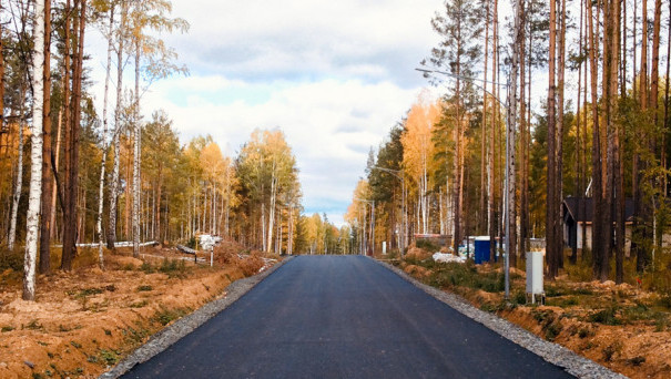Закончено асфальтирование дорог в поселках «Малиновка», «Хаски», «Барс»