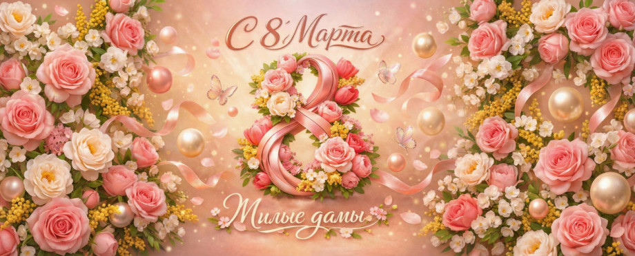 Милые дамы, с 8 Марта!