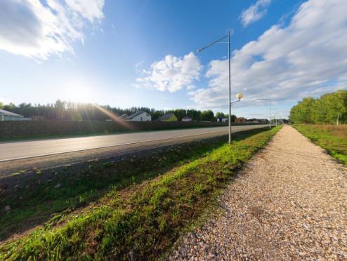 Пешеходный тротуар в группе поселков 