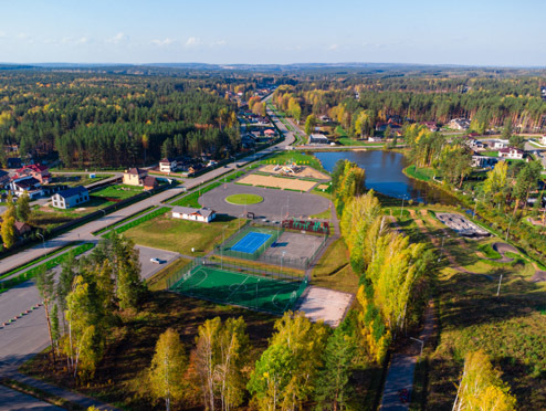 Спортивный комплекс в коттеджном посёлке «Заповедник» - октябрь 2025