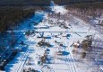 Поселок "Заповедник" с высоты птичьего полета - март 2018 - вид №2