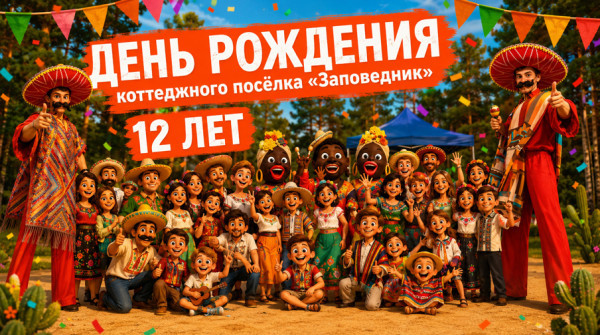 День Рождения коттеджного посёлка «Заповедник» | 12 лет - вид №1