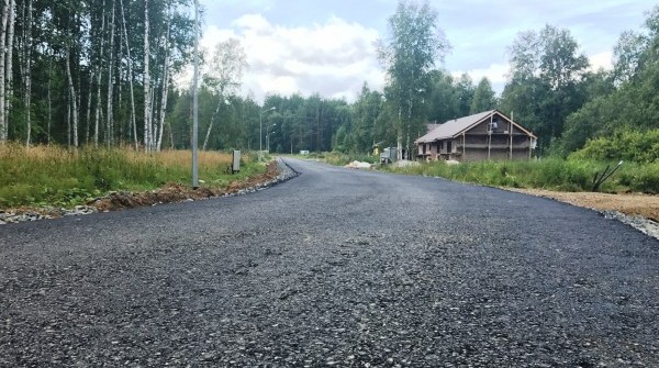 Асфальтирование дорог в поселке "Сокол" - август 2017 - вид №1
