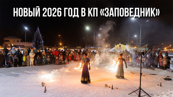 Новый 2026 год в коттеджном посёлке «Заповедник» - вид №1