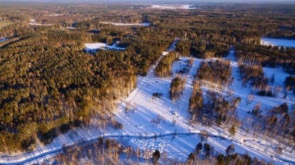 Коттеджный  поселок "Заповедник" с высоты птичьего полета! - вид №1