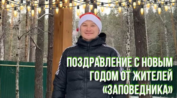Соседи в "Заповеднике" - поздравление с Новым годом. Александр из поселка "Бобер" - вид №1
