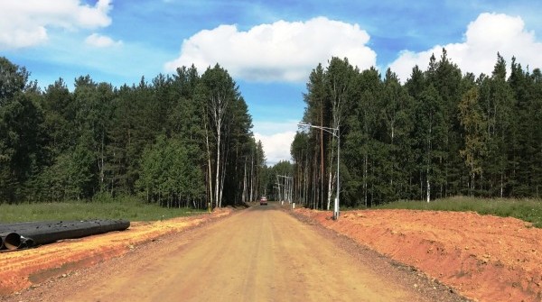 Строительство дорог в поселке "Рысь" - август 2017 - вид №1