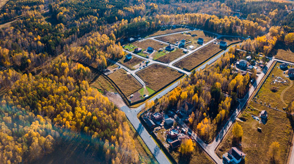 Поселки "Ежевика" и "Совята" - октябрь 2018 - вид №1